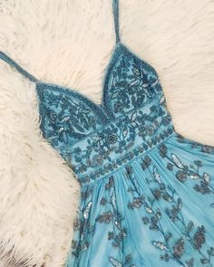 Blue Beaded Gowns Prom Dresses Boho Prom, Gowns Prom, Cute Prom Dresses, Beaded Gown, Applique Dress, Prom Dresses Blue, Hoco Dresses, Evening Gowns Formal, Long Prom Dress