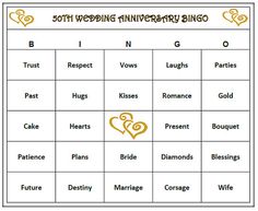 the wedding anniversary game is shown with two rings on top of each other and an engagement ring