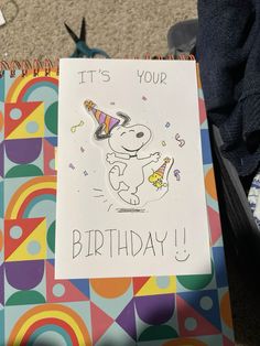 Snoopy Birthday Cards, Happy Birthday Drawings, Best Friend Birthday Cards, Funny Laptop Stickers, Happy Birthday Cards Diy, Creative Birthday Cards, Birthday Card Drawing