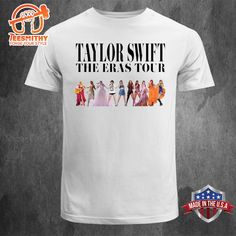 Taylor Swift The Eras Tour 2024 Unisex T-shirt Indulge in comfort and style with our classic T-Shirts. Crafted from premium cotton, these shirts offer a soft, breathable feel, making them perfect for everyday wear. The versatile design ensures they seamlessly fit into any wardrobe, suitable for casual outings or as a staple piece for layering.... Relaxed Fit T-shirt For Music Festivals Fan Merchandise, Summer Band Logo Cotton T-shirt, Band Logo Cotton T-shirt For Summer, Summer Cotton T-shirt With Band Logo, Summer Fan Apparel T-shirt With Logo Print, Logo Print T-shirt For Summer Concerts, Summer Concert T-shirt With Logo Print, White T-shirt With Sublimation Print For Music Festivals, Summer Band Logo Crew Neck Shirt