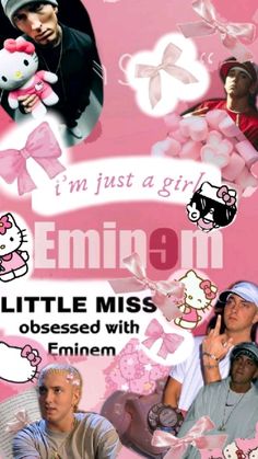 the poster for emii's album, little miss obsesed with him