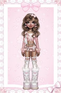 Bratz Inspired Outfits, Harajuku Outfits, Gyaru Fashion, Cartoon Outfits, Virtual Fashion, Feminine Aesthetic, Cute Art Styles