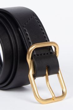 Please consider ordering our Tape Measure before placing the order for your belt. It is the best way to insure proper sizing. While it does delay the arrival of your belt, it prevents future frustration due to sizing issues. The purchase price will be credited towards your future belt purchase. We've spent years designing our proprietary buckle, perfecting the fit, and sourcing the highest quality leather and hardware from U.S. based companies for our Signature Belt. Practical and timeless, each Black And Brass, Leather Belts, Tape Measure, Traditional Techniques, Brass Hardware, Black Belt, High Quality Leather, Hand Sewn, Leather Belt