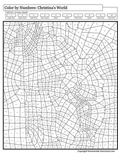 a coloring page with numbers for christmas's world in black and white, including the number