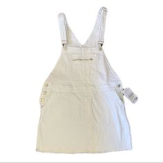 New With Tags White Denim Overall Dress Papaya I And M Premium Jeans Large L Overalls Skirt Actual Item Is Pictured Questions? Leave A Comment Below! White Fitted Denim Dress With Pockets, White Denim Dress With Pockets For Spring, White Casual Mini Denim Dress, Casual White Mini Denim Dress, Casual White Denim Dress With Pockets, Casual White Denim Dress, White Casual Denim Dress For Spring, Overalls Skirt, Jeans Large