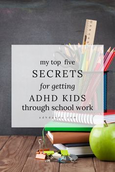 My Top 5 Secrets for Getting ADHD Kids Through School Work - ADHD&U Uppfostra Barn, Work Family, School Help, Top Five, Doterra, School Work, Kids And Parenting, Kids Learning, Parenting