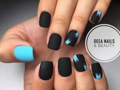 Mens Nails, Cute Nail Art Designs, Matte Nails Design, Work Nails, Black Nail Designs, Cute Gel Nails, Short Acrylic Nails Designs, Dipped Nails, Nail Art Ideas