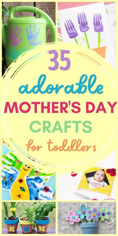 25 adorable mother's day crafts for toddlers that are easy to make and fun