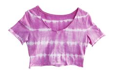 Woman's v-neck tye-dye crop top made of 100% cotton. Handmade and hand tie-dyed in our design studio in Los Angeles, California. USA made. Crop Top Purple, Mint Tie, Hippie T Shirts, Purple Crop Top, Tie Dye Crop Top, Tie Dye Outfits, Clothing Gifts, Purple Tie Dye, Purple Tie