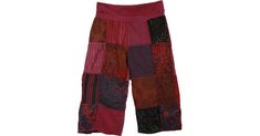 Cotton Yoga Waist Patchwork Capri Short Pants in Hippie Pink in Clothing - Cool Fun Patchwork Easy Cotton Capri - This is a new chic, boho style that is so enviro-friendly with its patchwork design. Features: Patchwork,Split-Skirts-Pants. Red Patchwork Bottoms For Fall, Casual Purple Patchwork Bottoms, Purple Cotton Patchwork Bottoms, Purple Patchwork Cotton Bottoms, Pink Bohemian Patchwork Bottoms, Patchwork Easy, Capri Shorts, Split Skirt, New Chic