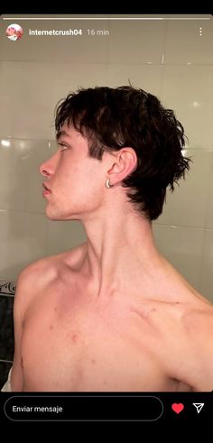 90s Men Short Hair, Men Hair Inspo Short, Short Choppy Mens Haircut, Mens Shag Mullet Straight Hair, Short Scruffy Hair Men, Mini Mullet Men Straight Hair, Men Hairstyle Straight, Short Choppy Hair Men