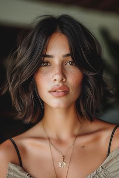 Bold and beautiful - that's 2024's hair mantra! Check out the top 15 haircuts for women that are making waves this year. Medium Length Wavy Hair, Rambut Brunette, Penteado Cabelo Curto, Spring Hairstyles, Shoulder Length Hair, Great Hair, Hair Dos, Bobs Haircuts