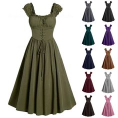 PRICES MAY VARY. denim dresses for women fairy costume for women green cocktail dress for women medieval costume puff sleeve casual dresses for women 2024 trendy prom gowns and evening dresses 2024 victorian dress for women costume formal dress for women evening party gothic outfits gothic gowns renaissance fairy dress flapper dresses 1920s prom dresses for women prom dresses for women 2024 gothic black lace corset dress plus size women princess costumes for women womens renaissance dress womens Corset Dress Midi, Lace Up Corset Dress, Womens Medieval Dress, Medieval Dress Princess, Retro Witch, Steampunk Dress, Long Sleeve Ruffle Dress, Witch Dress, Black Halloween Dress