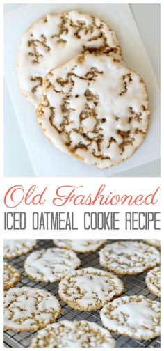 an old fashioned iced oatmeal cookie recipe