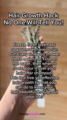 Freeze Rosemary, Rosemary Water Benefits, Rosemary Hair Rinse, Rosemary Water For Hair Growth, Rosemary Water For Hair, Idda Van Munster, Rosemary Hair, Rosemary Water, Homemade Hair Treatments