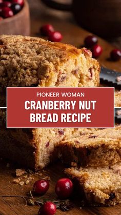 Delightful Pioneer Woman Cranberry Nut Bread Recipe Cranberry Nut Bread Machine Recipe, Bread Machine Cranberry Bread, Cranberry Nut Bread Moist, Christmas Loaves For Gifts, Pioneer Woman Cranberry, Cranberry Nut Bread Recipe, Brunch Cakes, Cranberry Pecan Bread