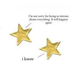 two gold stars are shown with the words i know