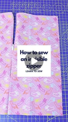 how to sew an ir invisible zipper learn to sew