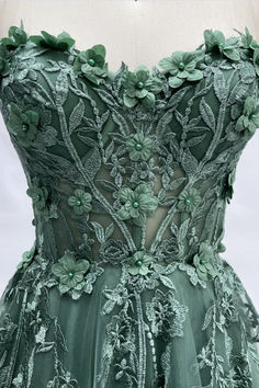 Saga Green Prom Dress, Olive Green Dress Prom, Blue Chiffon Prom Dress, Corset Green Prom Dress, Goblin Core Prom Dress, Fantasy Dress Corset, Belle Inspired Prom Dress, Ballgown Prom Dress Corset, Sage Green Formal Dresses