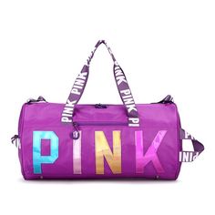 Item Type: Sports Bags Material: Nylon Closure Type: Zipper Size: 49 x 25 cm / 19.29 x 9.84 inch Package Includes: 1 x Bag Pink Gym Bag, Pink Duffle Bag, Pink Gym, Bear Slippers, Pink Workout, Purple Backpack, Training Bags, Bags For Teens, Workout Bags