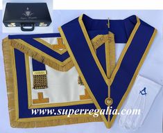 Masonic Regalia Craft Provincial Full-dress Package (Full-dress Apron, Collar & Hard Briefcase with free gloves) This Package includes a handmade Masonic Craft Provincial Full-dress Apron (Lambskin), Craft Provincial Full-dress Collar, Provincial Hard Case and White Cotton Gloves. These Products are made to the highest quality of workmanship. Both Apron and collar are made with a beautiful finest quality ribbon. Apron is 100% Hand made with 3 finest quality hand embroidered levels. Apron has Gold plated ball and chain tassels, snake fitments, back pocket, adjustable belt and leather tassel covers for product long life. Ball And Chain, Dress Apron, Dress Collar, Cotton Gloves, High Priest, Full Dress, Blue Embroidery, Leather Tassel, Linen Apron