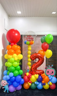 Cocomelon, Rainbow, Colour Blocking, Birthday Decor, Birthday Party, Balloon Backdrop, Celebration, Balloon Bouquet Cocomelon Birthday Cake Boy, Coco Melon Birthday Party Boy, Cocomelon Theme Party, Cocomelon Birthday Theme, Cocomelon Cake, Kids Birthday Party Cake, 2nd Birthday Party For Boys