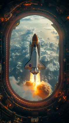 Space Shuttle Launch, Nasa Room, Space Station Art, Nasa Aesthetic, Nasa Spaceship, Nasa Rocket Launch, Nasa Art, Nasa Wallpaper, Outer Space Art