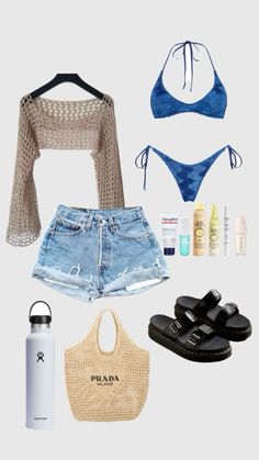 Beachy Outfits, Baggy Pants, Simple Trendy Outfits, Cute Everyday Outfits, Mode Inspo, Summer Fashion Outfits, Casual Style Outfits