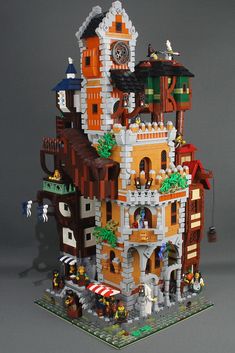 a lego model of a building made out of legos