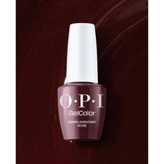 OPI GelColor Gel Nail Polish - Complimentary Wine (Creme) with OPI Intelli-Gel Technology™ / 0.5 oz. Sophisticated Manicure, Shine Nails, Nail Cuticle, Cuticle Oil, Creative Nails, Wine Making, Gel Color, Gel Nail, Gel Nail Polish