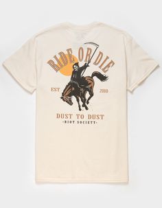 Riot Society Ride Or Die Tee. Graphic Screened On Left Chest And Back. Ribbed Crew Neckline. Short Sleeve. 100% Cotton. Machine Wash. Imported. Made In Usa. Outfits For Concerts, Wwe T Shirts, Flannel Sweatshirt, Graphic Trends, Boys Graphic Tee, Girls Graphic Tee, Boy Tees, Ride Or Die, Top Graphic Tees