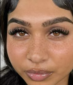 #cateyelashes #freckles Tattooed Freckles, Lash Looks, Natural Fake Eyelashes, Lash Maps, Lash Ideas, Lash Mapping, Eyelash Tips, Short Lashes, Lash Styles