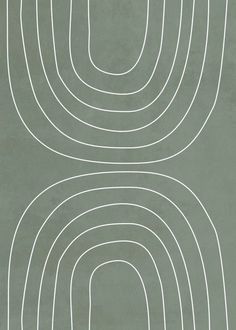 an abstract drawing with white lines on a green background that resembles the shape of a circle