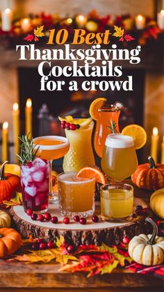 thanksgiving cocktails for a crowd