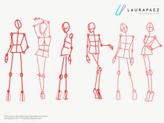 an image of a line drawing of different types of people in various poses and positions