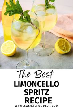 the best lemoncello spritz recipe