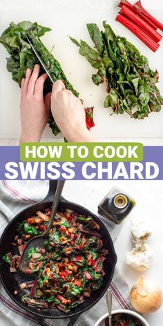 how to cook swiss chardishes in a cast iron skillet