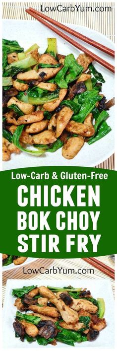 low carb and gluten free chicken book choy stir fry