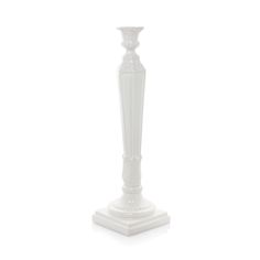 Hudson Grace Italian Column Large Candlestick Hudson Grace, Easter Entertaining, High Gloss White, White Glaze, Crate And Barrel, High Gloss, Candle Holder, 19th Century, Cleaning Wipes