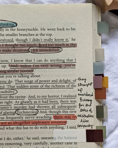 the secret history annotations donna tartt annotated books tabs annotation materials dark academia aesthetics Richard papen bunny The Secret History Annotations, Annotations In Books