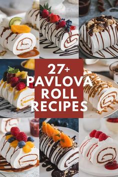 27+ Delicious Pavlova Roll Recipes You Need to Try (List) Roulade Recipe Desserts, Pavlova Ideas, Australian Pavlova Recipe, Pavlova Roll, Easy Crescent Roll Recipes, Fluffy Meringue, Roulade Recipe