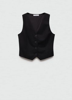 Search: Women’s black waistcoat (17) | Mango USA Mango Clothes, Vest With Buttons, Black Waistcoat, Mango Outlet, Flowy Fabric, Black Vest, Blazer Suit, Classic Black, Suit Jacket