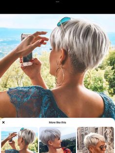 Cute Short Haircuts, Short Grey Hair, Short Hairstyle, Trending Hairstyles, Short Hair Haircuts, Short Hair Styles Pixie, Pixie Hairstyles, Short Hair Cuts For Women