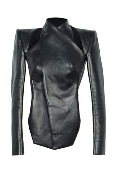 Vertigo Leather Jacket by Dion Lee - Moda Operandi Big Wednesday, Satin Fashion, Costume National, Dion Lee, Alt Fashion, Leather Jacket Black, Dark Fashion, Black Satin, Moda Operandi