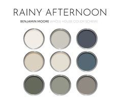 the color scheme for rainy afternoon by behann moore and house color scheme