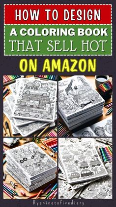 How To Design A Coloring Book That Sell Hot On Amazon Amazon Job, Sell Books On Amazon, Amazon Coloring Books, Diy Coloring Books, Amazon Jobs, Amazon Book, Books On Amazon, Read Books Online Free, Create This Book