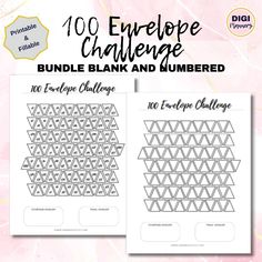 the printable bundle for 10 envelope challenge