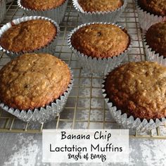 Calling All Nursing Mamas: Super Easy Lactation Muffins--Banana Chip Banana Chip Muffins, Increase Milk Supply, Brewers Yeast, Power Foods, Banana Chips