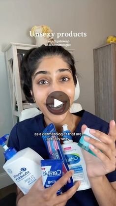 105K views · 8K reactions | Unsexy products for the sexiest skin and hair of your life.

Don’t be fooled by simple packaging - these affordable products are my holy grails as a dermatologist.

#unsexyproducts #skincaretips #affordable #fyp | Dr. Neera Facial Routine, 100k Views, Facial Routines, Simple Packaging, Beauty Tricks, Cold Home Remedies, Face Skin Care, Facial Care, Face Skin