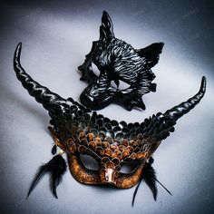 Step Into A Realm Of Mystique And Allure With Our Devil Horned Masquerade Mask Set, Designed To Captivate At Any Event With Its Striking And Bold Design. Perfect For Adding An Air Of Enchantment To Masquerade Balls, Music Festivals, Themed Parties, Or Halloween Events, These Masks Will Transform You Into A Figure Of Intrigue. Unique And Eye-Catching Design_this Exclusive Set Features Two Mesmerizing Masks: * A Men Mask With Sculpted Horns, Offering A Sleek, Bold Look For Those Seeking A Touch Of Gothic Horned Masquerade Mask For Costume Party, Black Horned Mask For Cosplay, Black Horned Masks And Prosthetics For Cosplay, Black Fantasy Masks And Prosthetics For Costume Party, Gothic Masks For Halloween And Masquerade, Black Mask For Fantasy Events, Fantasy Black Masks And Prosthetics For Halloween, Black Eye Mask For Fantasy Events, Black Horned Mask For Masquerade